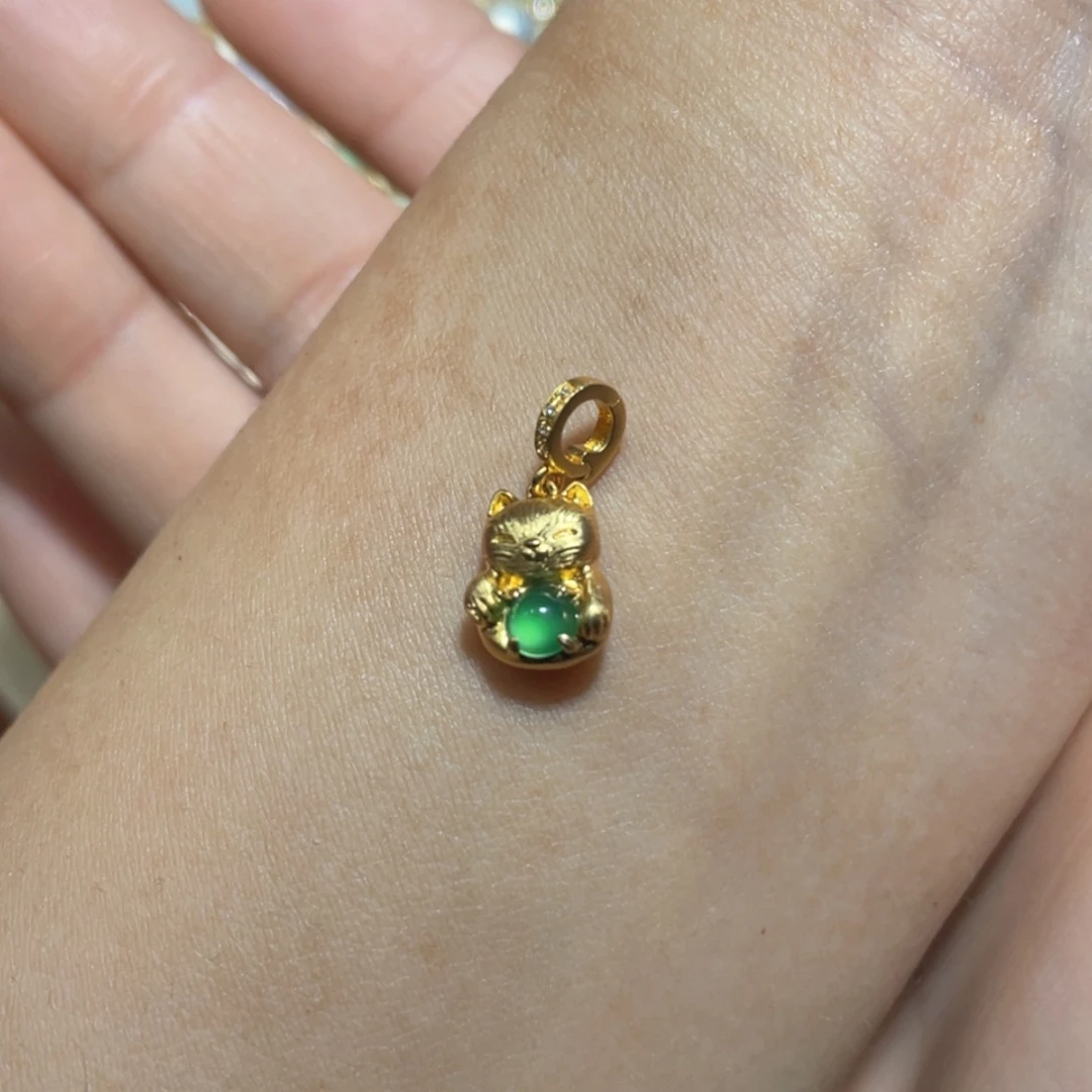 【闪购商品】翡翠吊坠(不含链)18K金镶嵌