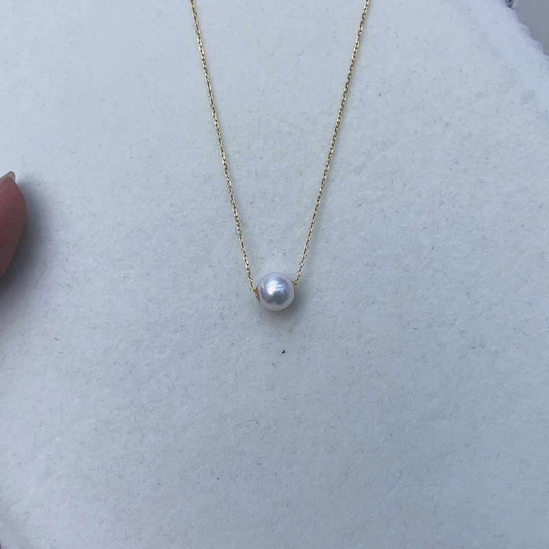 海水珍珠18K金镶嵌颈饰