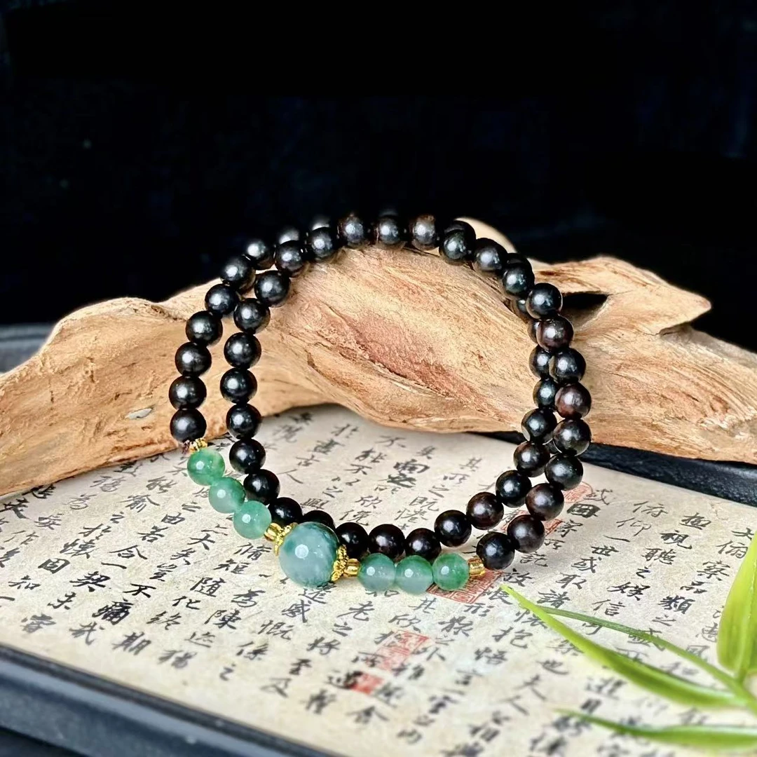 小叶紫檀双圈精美手串380无礼盒