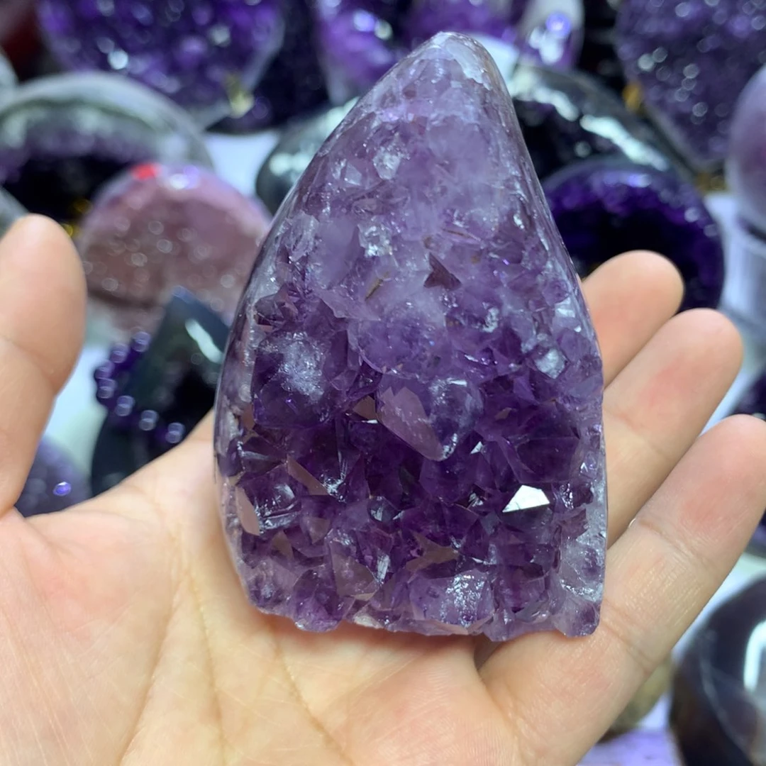 紫晶摆件未镶嵌水晶