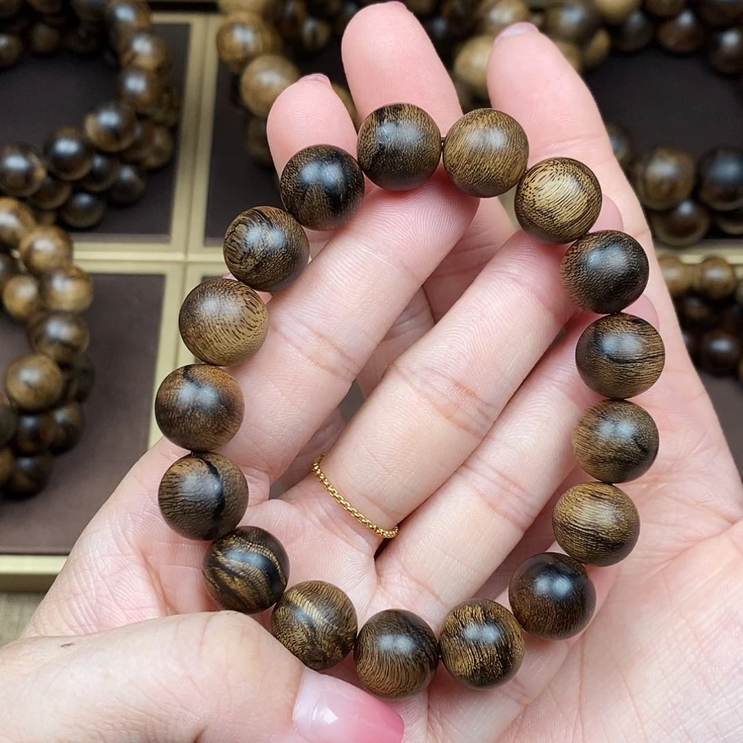 沉香手串越南芽庄白棋楠缨子瘤疤沉水