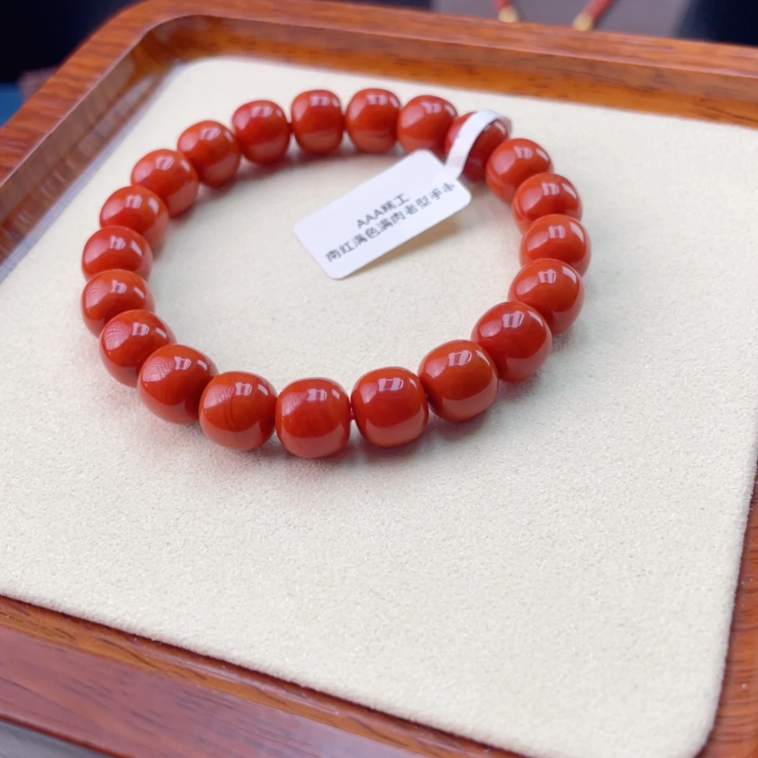 南红玛瑙未镶嵌手链南红手串31.3克