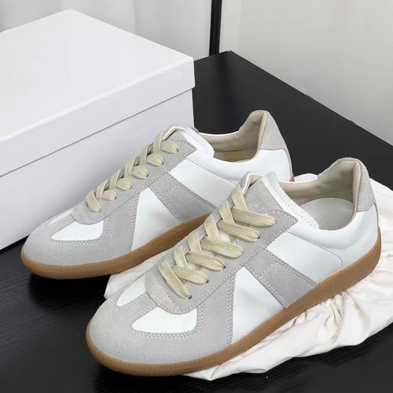 这也太好看了吧～轻便舒适德训鞋2025新款时髦高级感男女鞋阿甘鞋