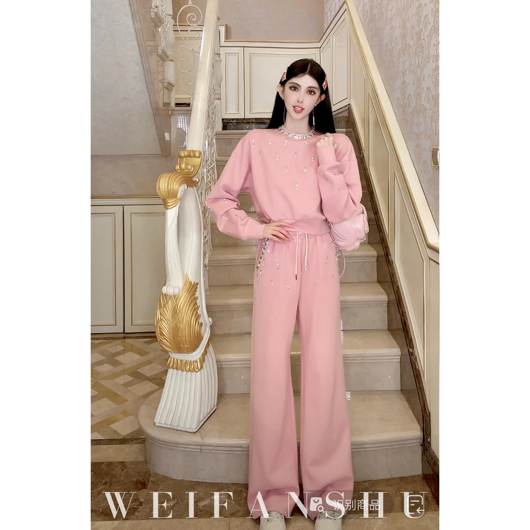 WEIFANSHU/魏凡舒【熠动冬日】早春新款高级舒适减龄时尚休闲套装