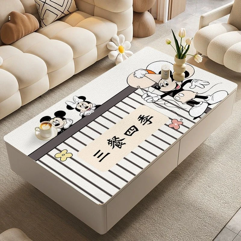 茶几桌垫桌布pvc免洗防油防水桌垫ins风米奇餐桌垫可擦洗餐桌垫