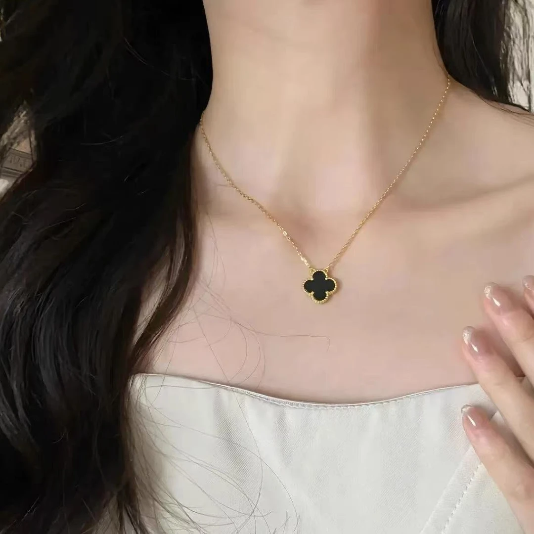 合金项链 四叶草幸运项链时尚百塔气质