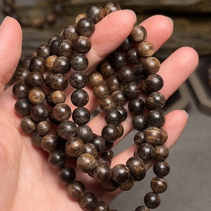 手串沉香越南芽庄白棋楠限量款0.8×108