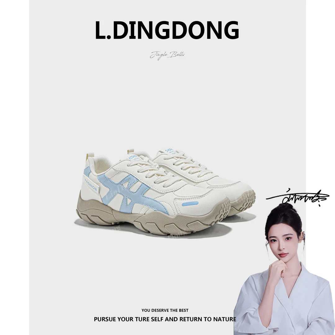 【刘叮咚女鞋】真皮阿甘鞋2025新款轻便休闲鞋