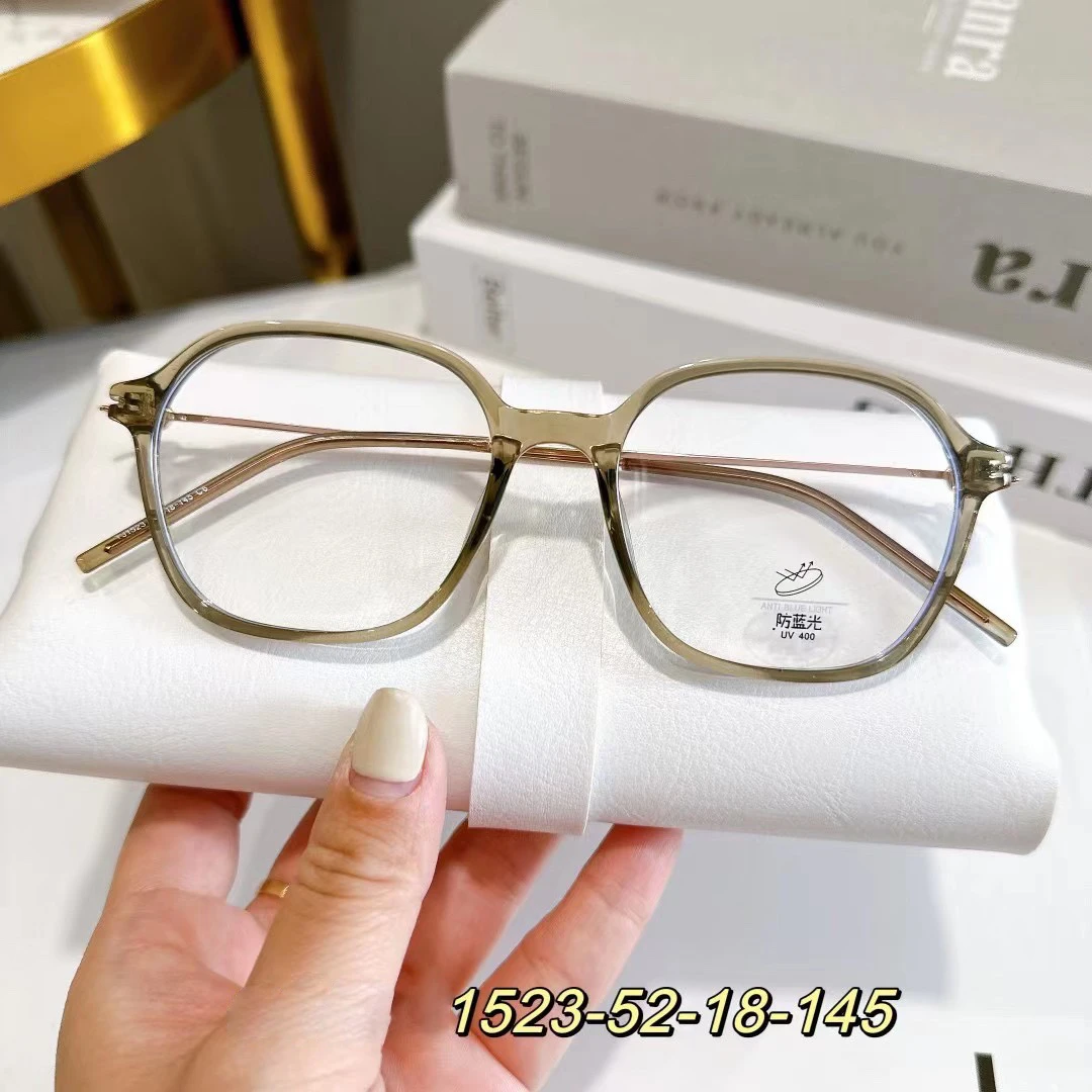 多边形近视眼镜女士款韩系素颜显白可配有度数防蓝光潮流百搭时尚