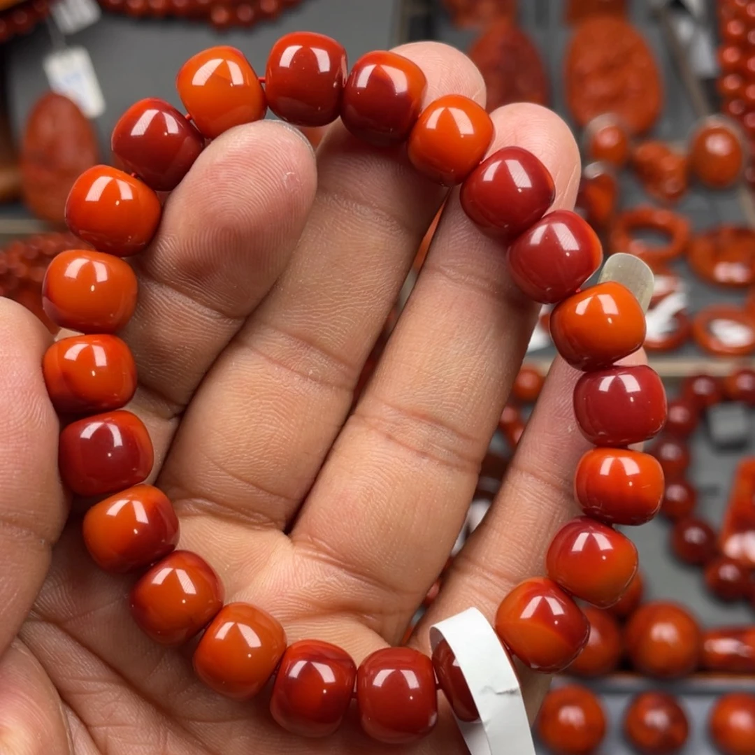 【闪购商品】南红玛瑙珠宝奇石未镶嵌单圈10