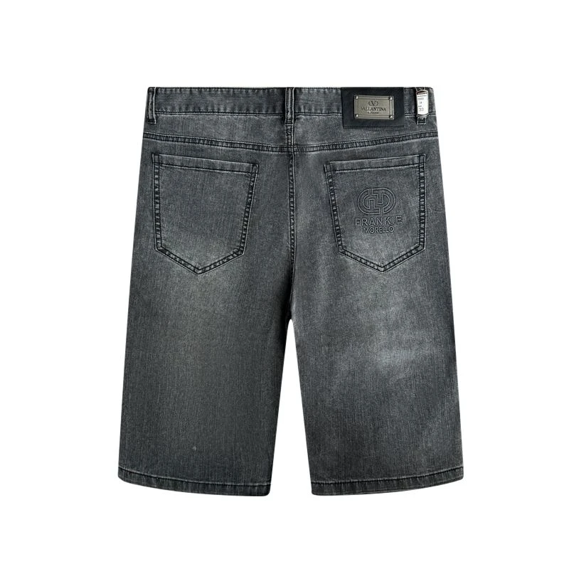 男士薄款中高腰夏季牛仔短裤水洗重工艺时尚百搭潮流