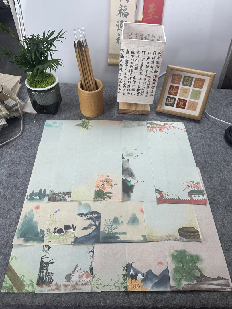 蜡染文创笔底烟霞•墨间春秋小手札一笔笺