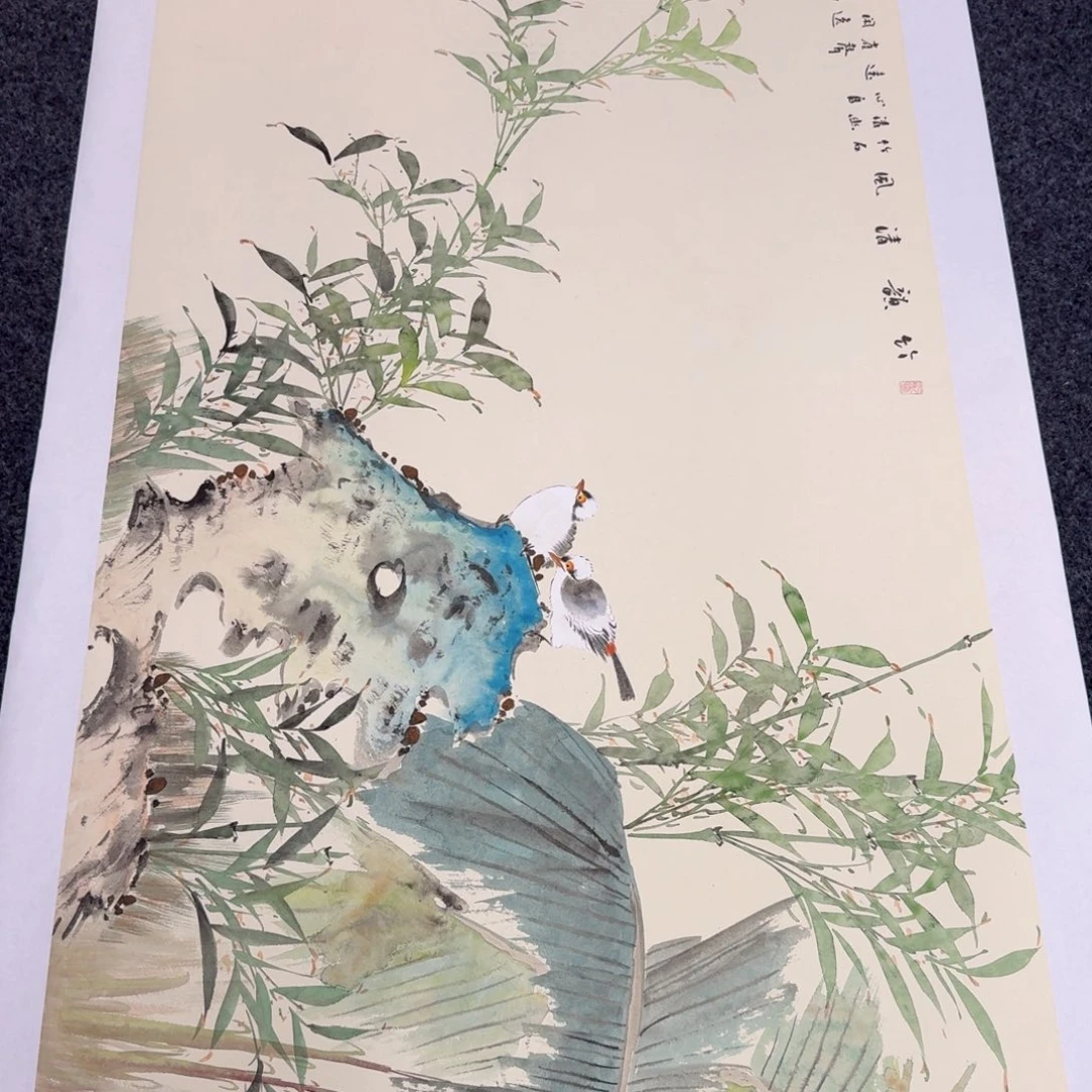 国画国画作品山水花鸟纯手绘