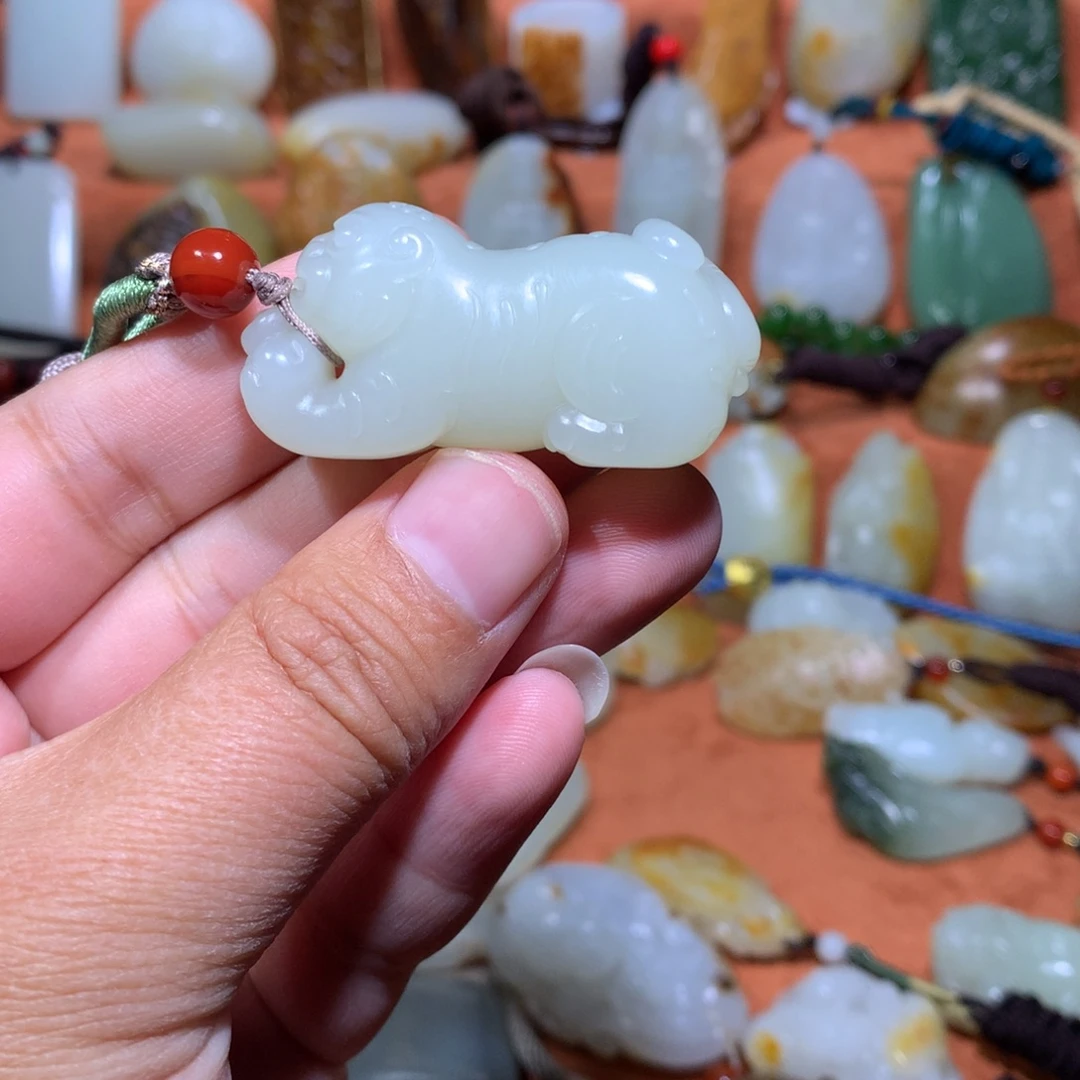 心***境和田玉未镶嵌挂件