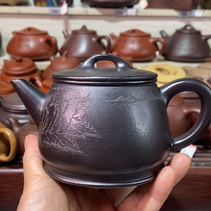 茶壶紫砂微瑕处理一把