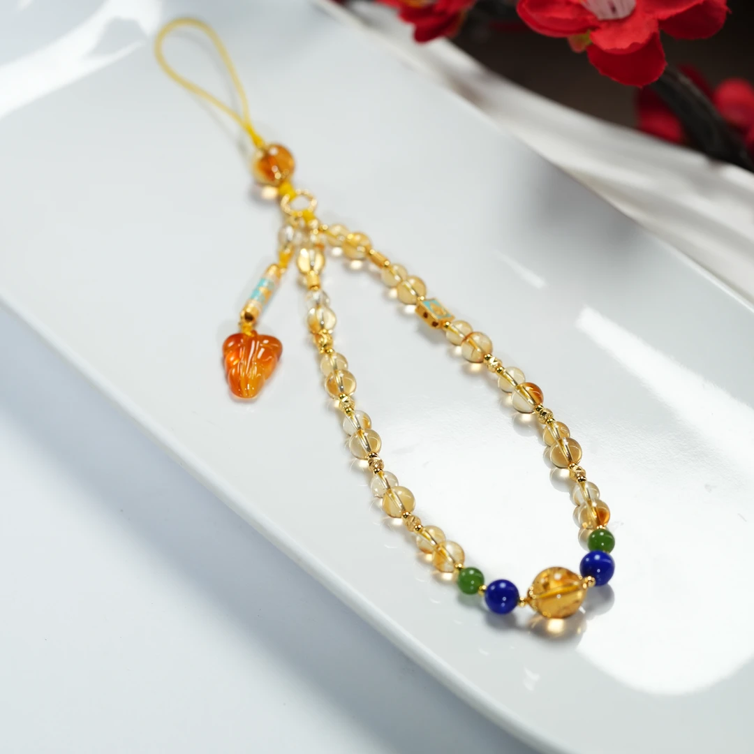 【东方十八岁】天然水晶S925银手机挂包包挂车挂钥匙挂多样性发其一