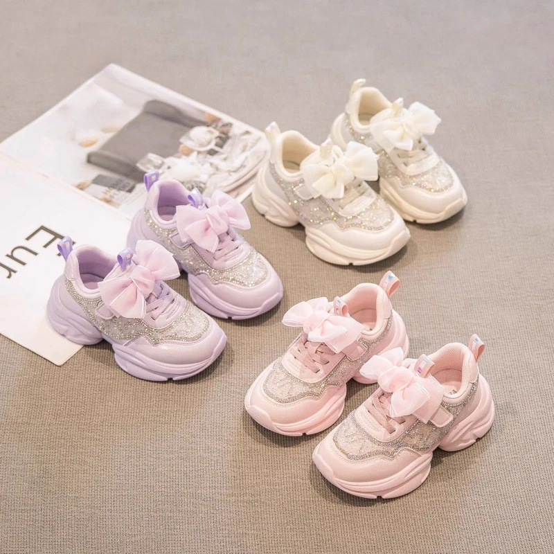 ABC女童运动鞋春款2025新款儿童鞋子轻便女大童老爹鞋小孩休闲鞋