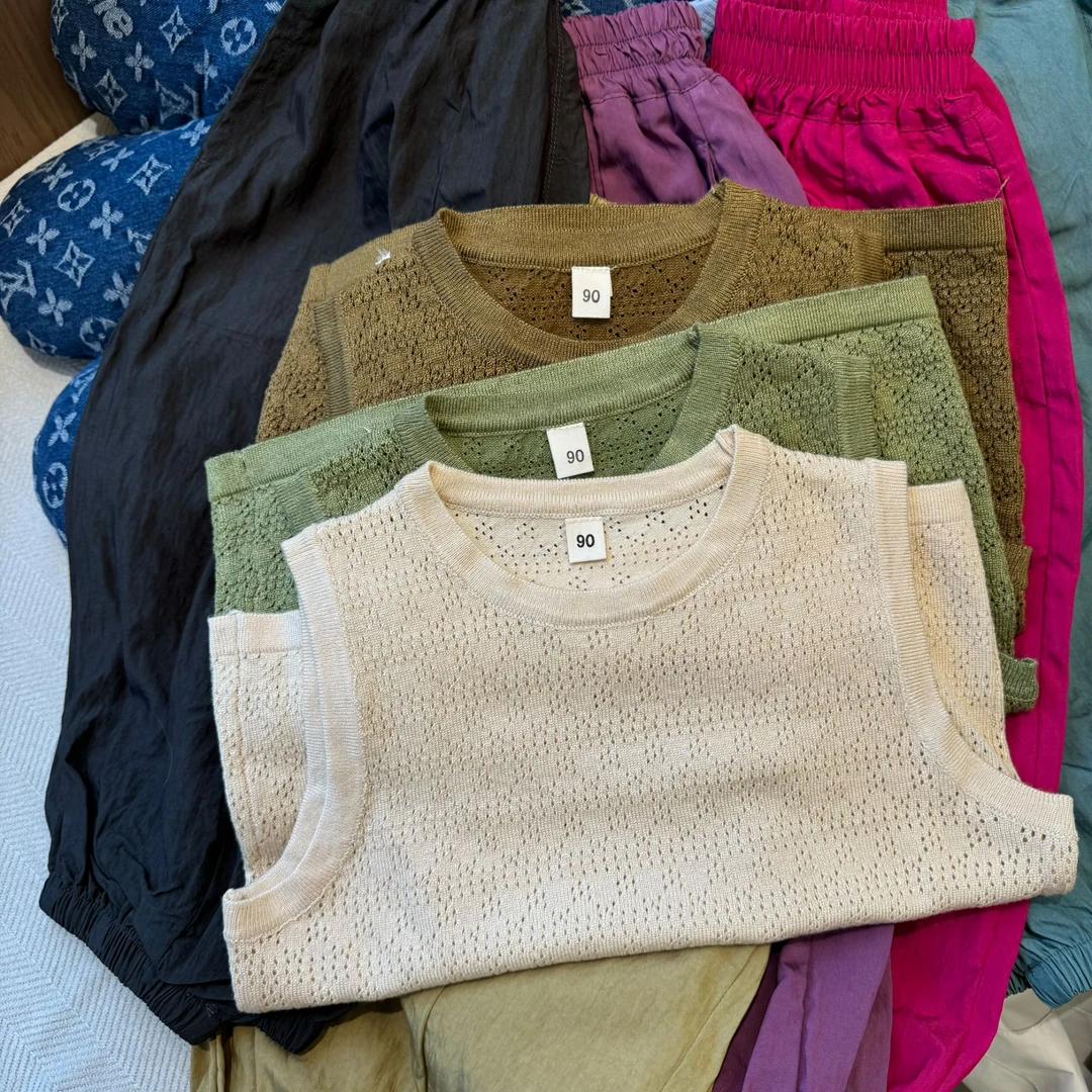 vilimama25年夏款软糯冰凉镂空针织无袖背心马甲V55475