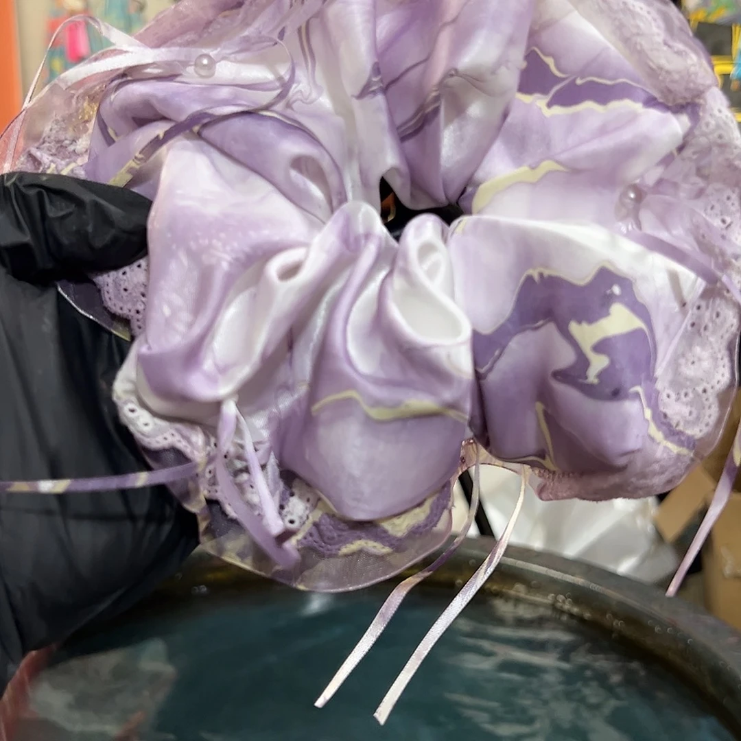 787大蕾丝发圈芋泥奶黄