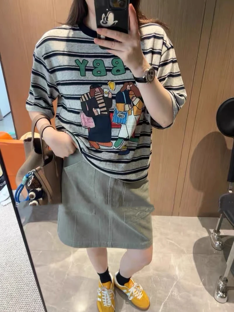 摩登女孩  短袖上衣2025新款  林夏韩系seoul