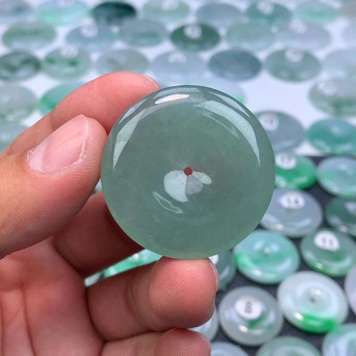 颈饰未镶嵌翡翠缅甸天然A货翡翠37.2-5.8