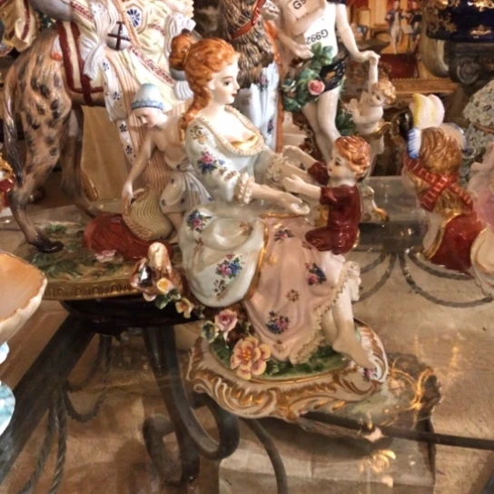 陶瓷特价高30厘米瓷偶老货出口瓷