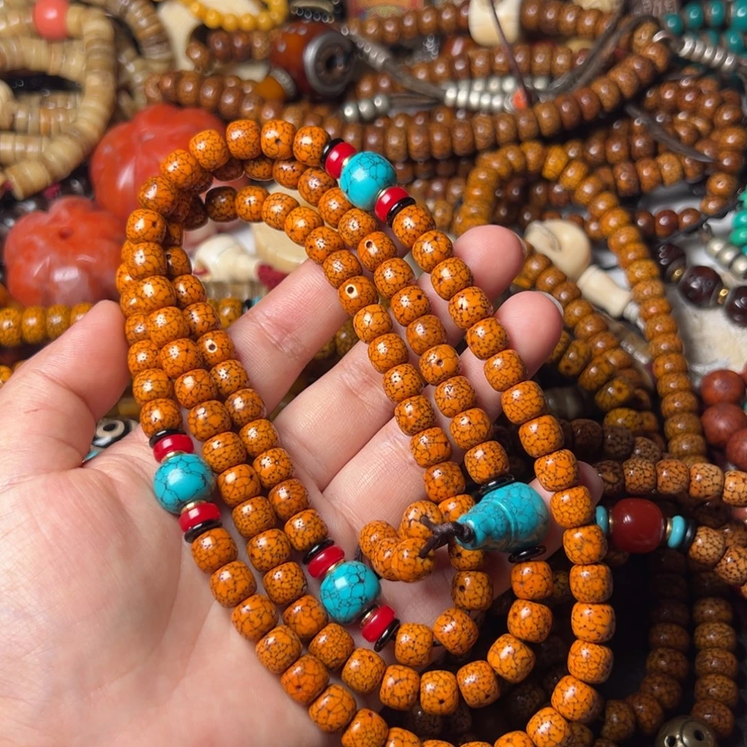 请***哥菩提籽类脖挂 108