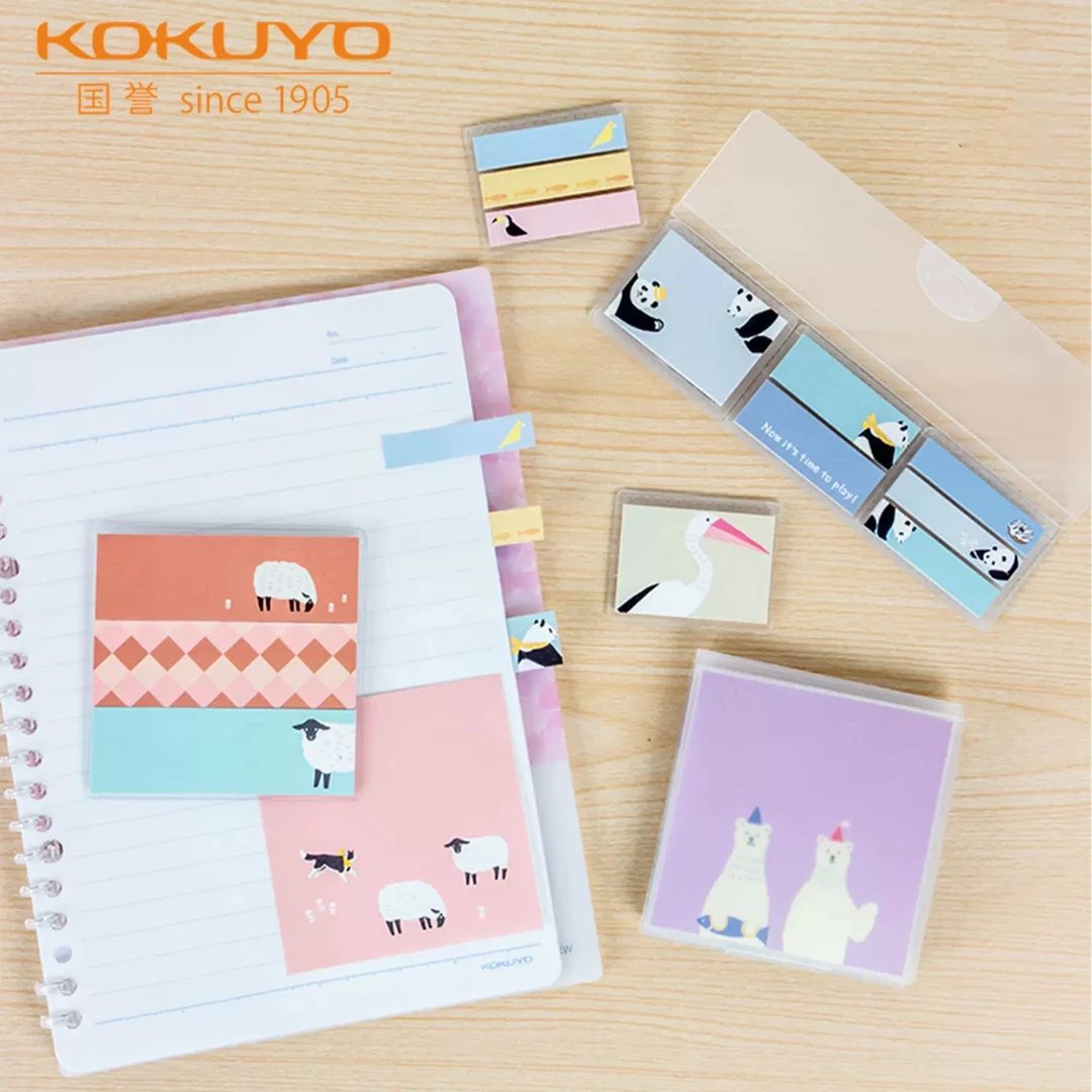 日本KOKUYO国誉Campus可替换式意匠便签手帐用可爱卡通贴纸图案