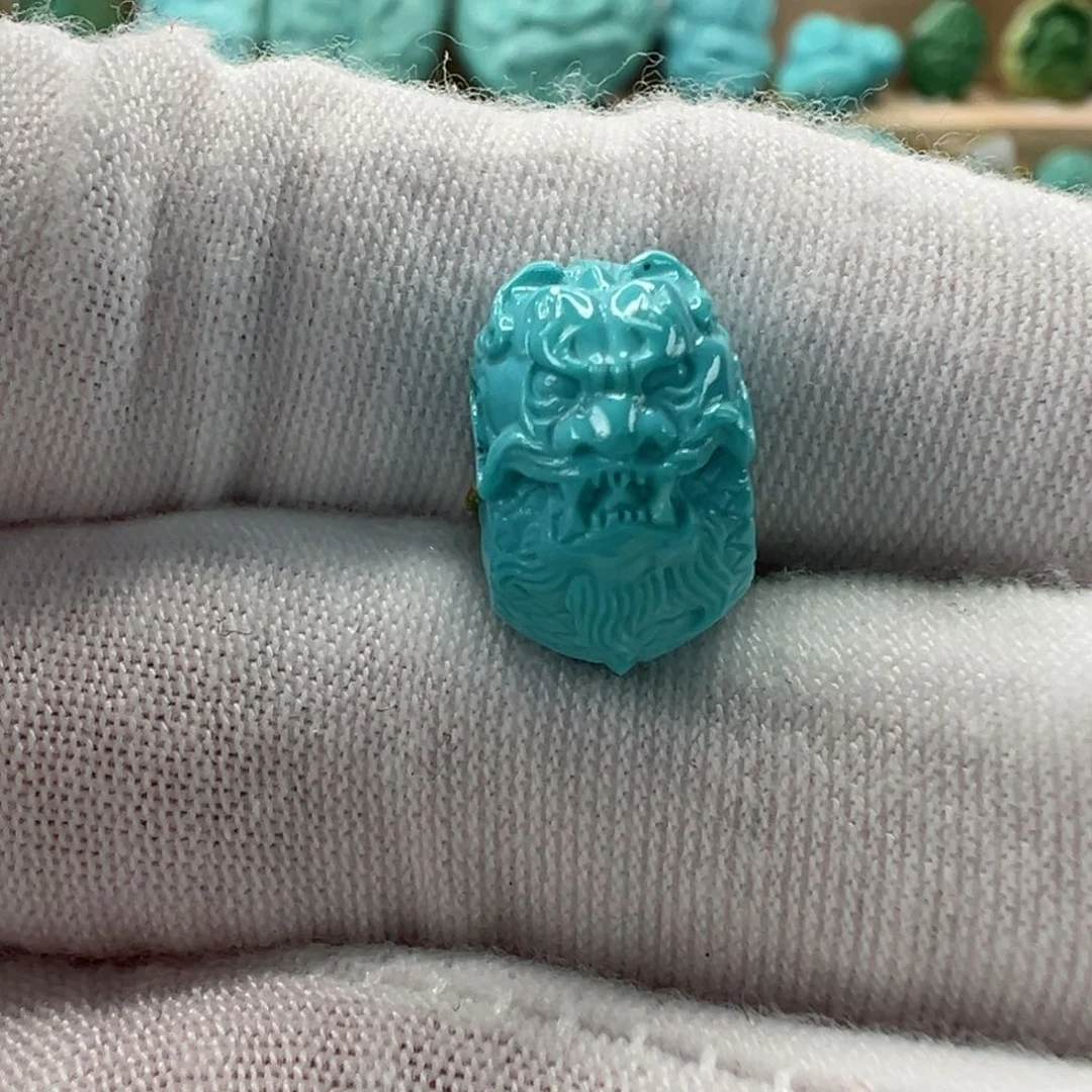 未镶嵌绿松石龙扣13.3x8.4mm