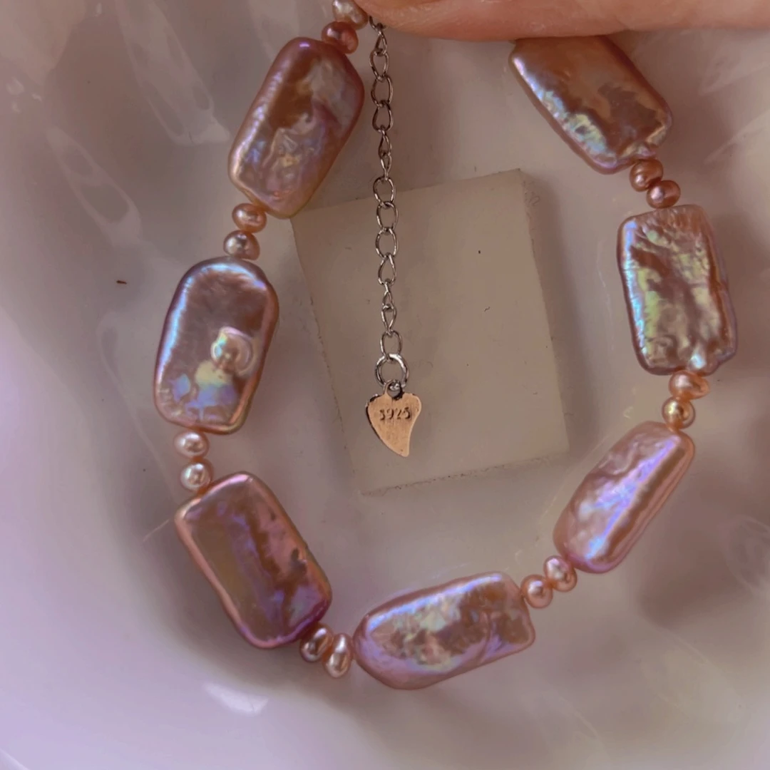 淡水珍珠手绳合金