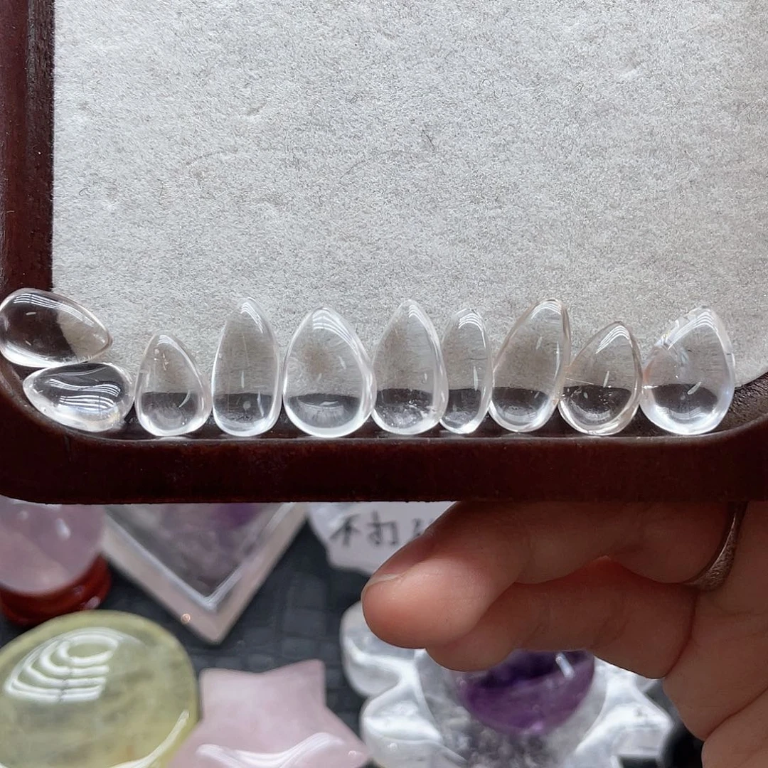 发晶未镶嵌珠宝半成品6白水滴