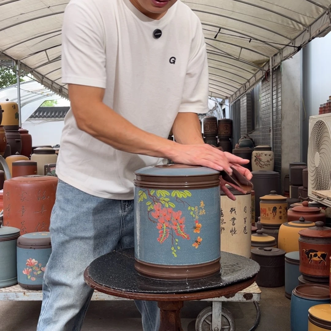 紫砂茶叶罐8饼茶叶罐