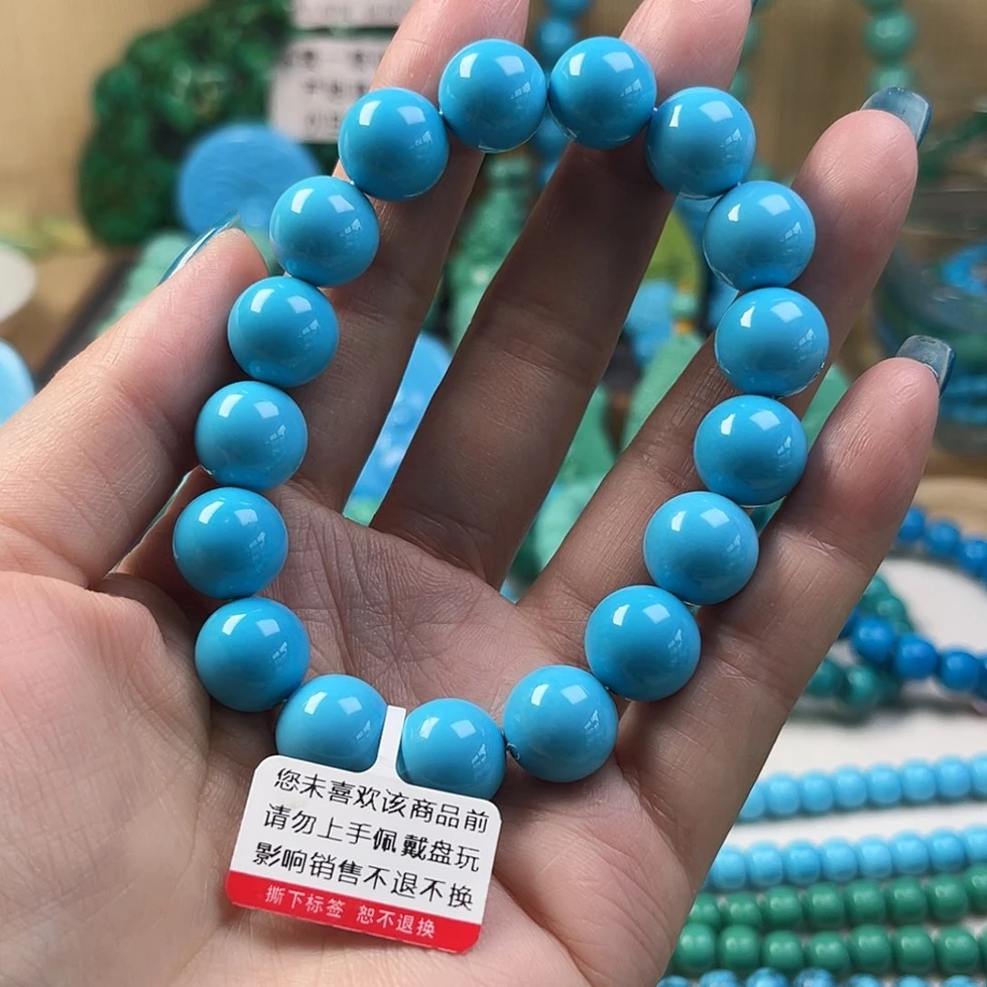 湖北工厂批发精品手串绿色蓝色雕刻单珠DIY配饰源头