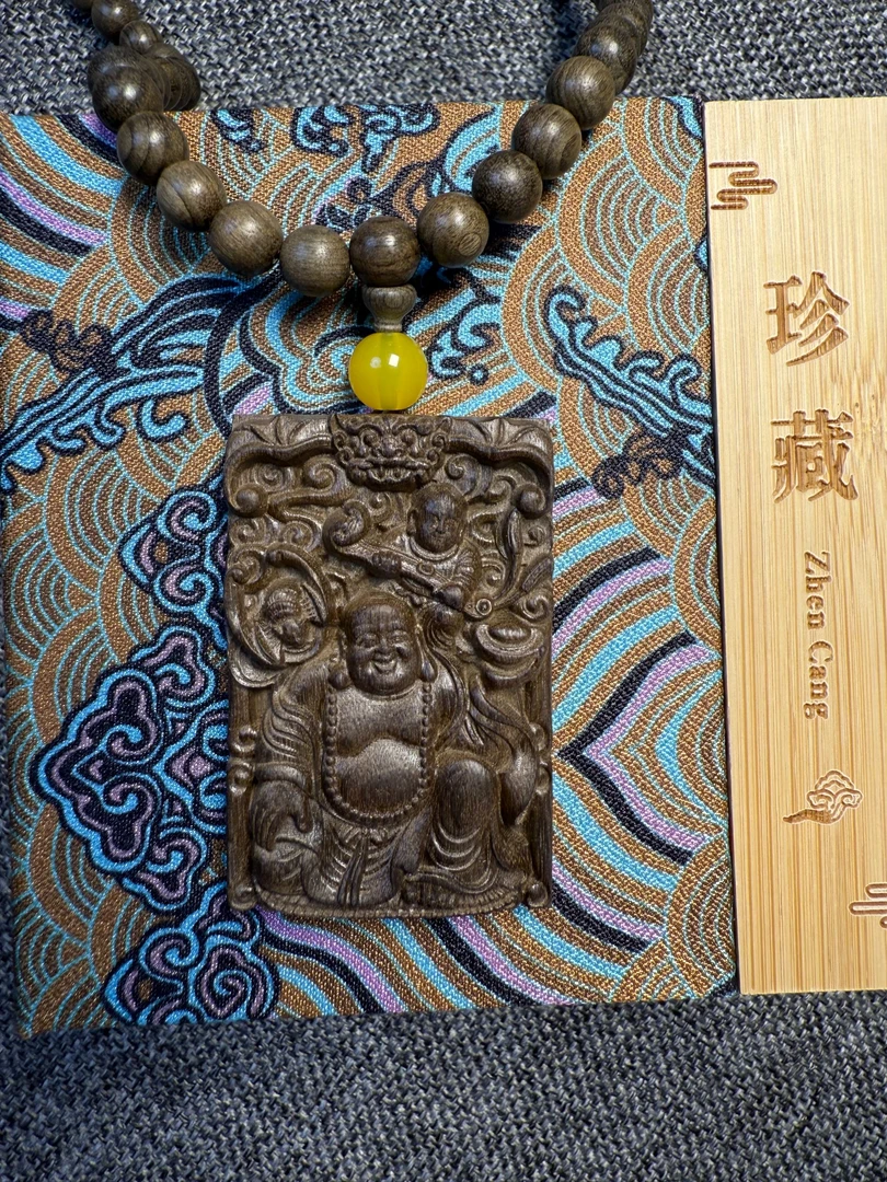 阴沉木弥勒佛饰品 ShunS G