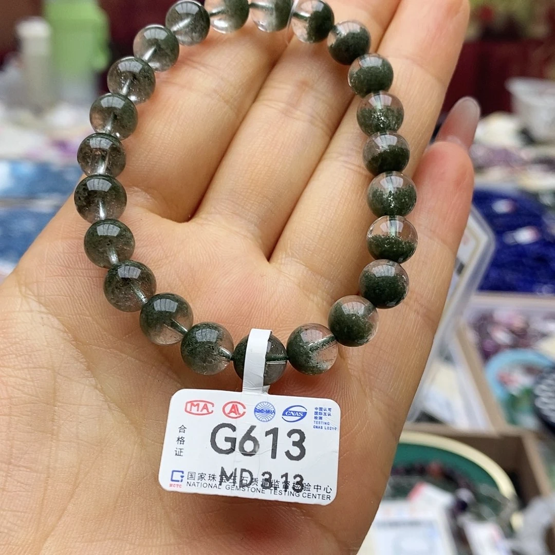 水晶手链未镶嵌G613高级聚宝盆8.2m