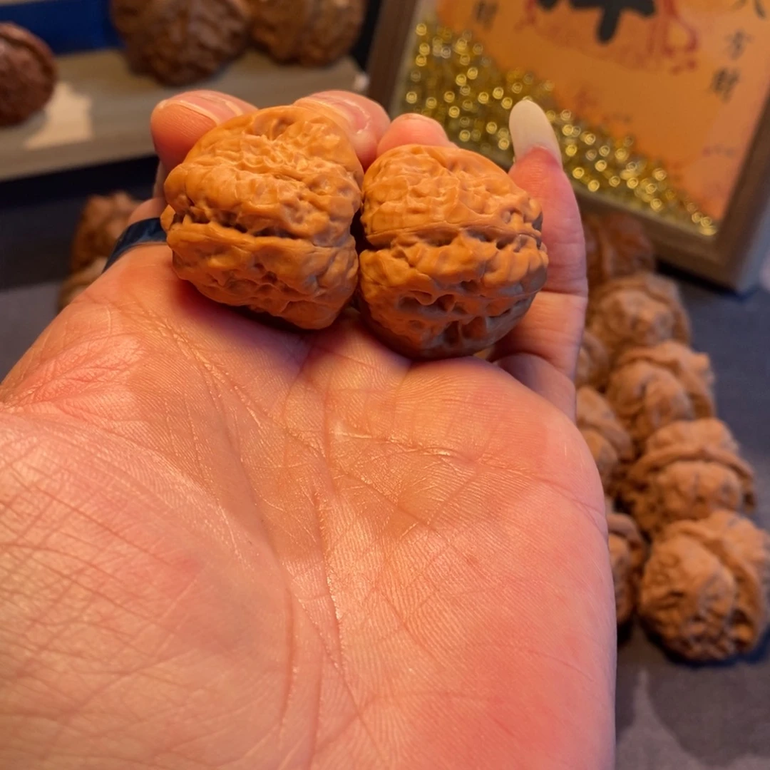 文玩核桃把件全品无修33尺蛤蟆头