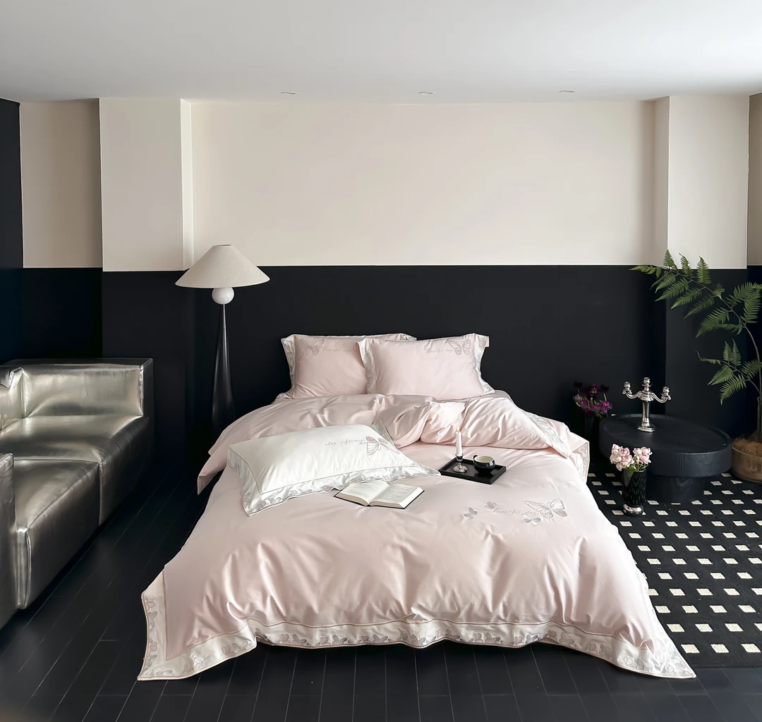 特！小玲子 伊芙琳系列 秋冬100S全棉长绒棉加厚四件套 轻奢高端款