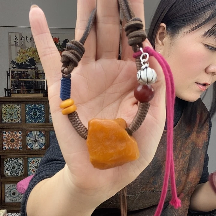 蜜蜡项链未镶嵌项链