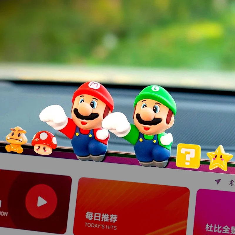 问界m5m7m8m9智界s7r7享界尚界h5小马里奥装饰贴内饰改装中控摆件