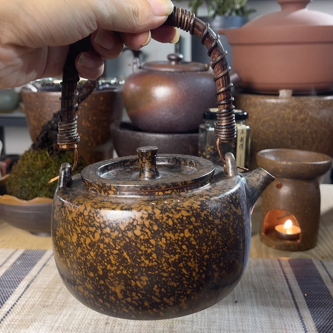 壶紫砂粗陶实用茶壶