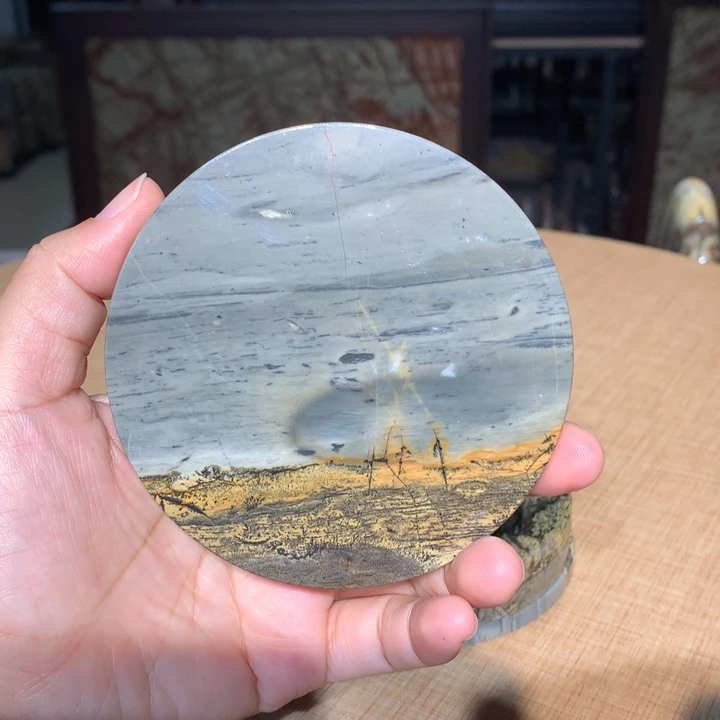 ，广西国画石摆件，收藏观赏