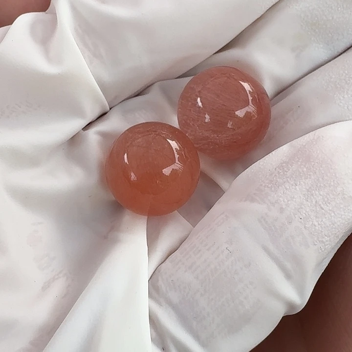 水晶珠宝半成品未镶嵌D****g定制兔毛水晶单珠 不退换