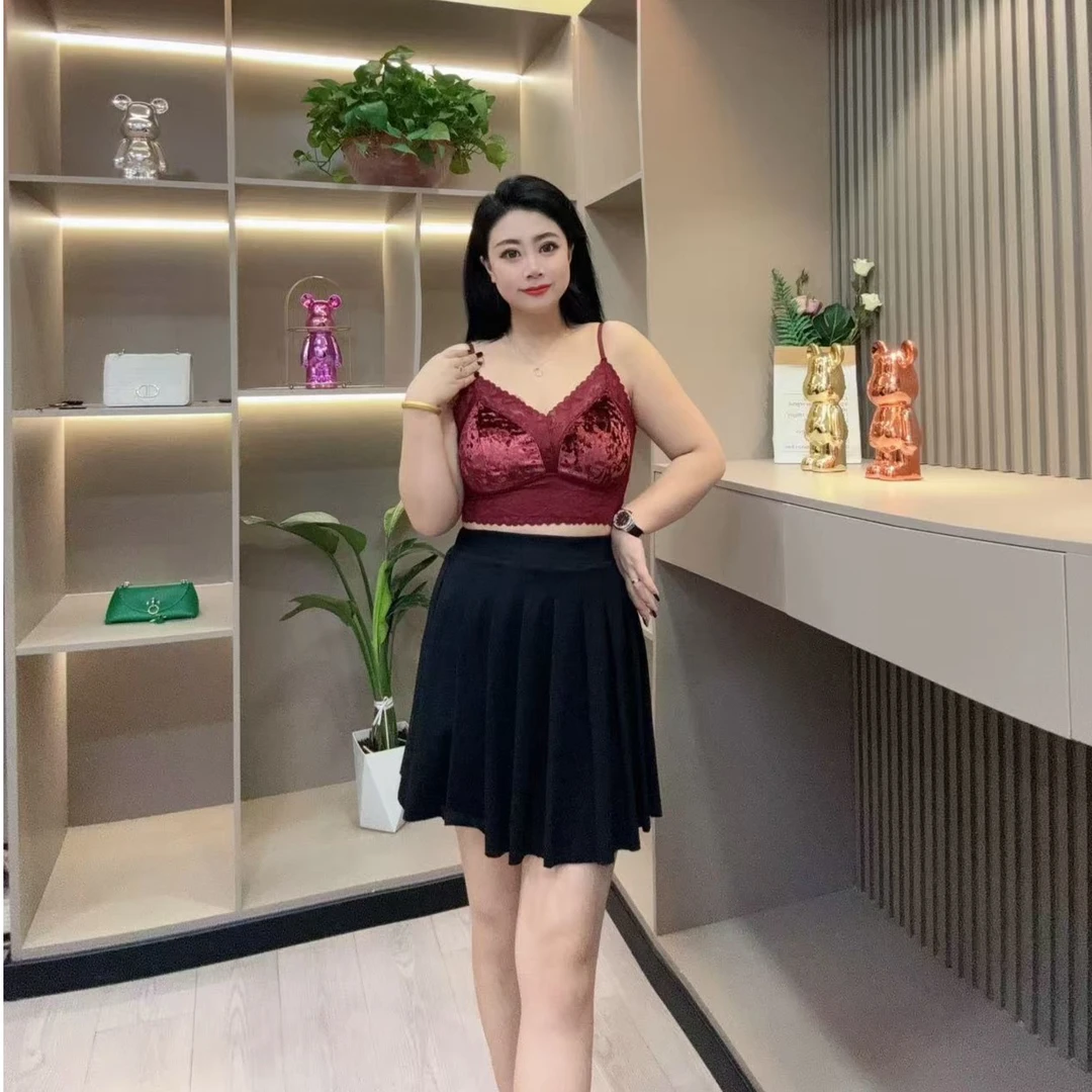 爆款美背背心-米 82446 舒适柔顺印花潮美时尚款胖MM大码女装新款