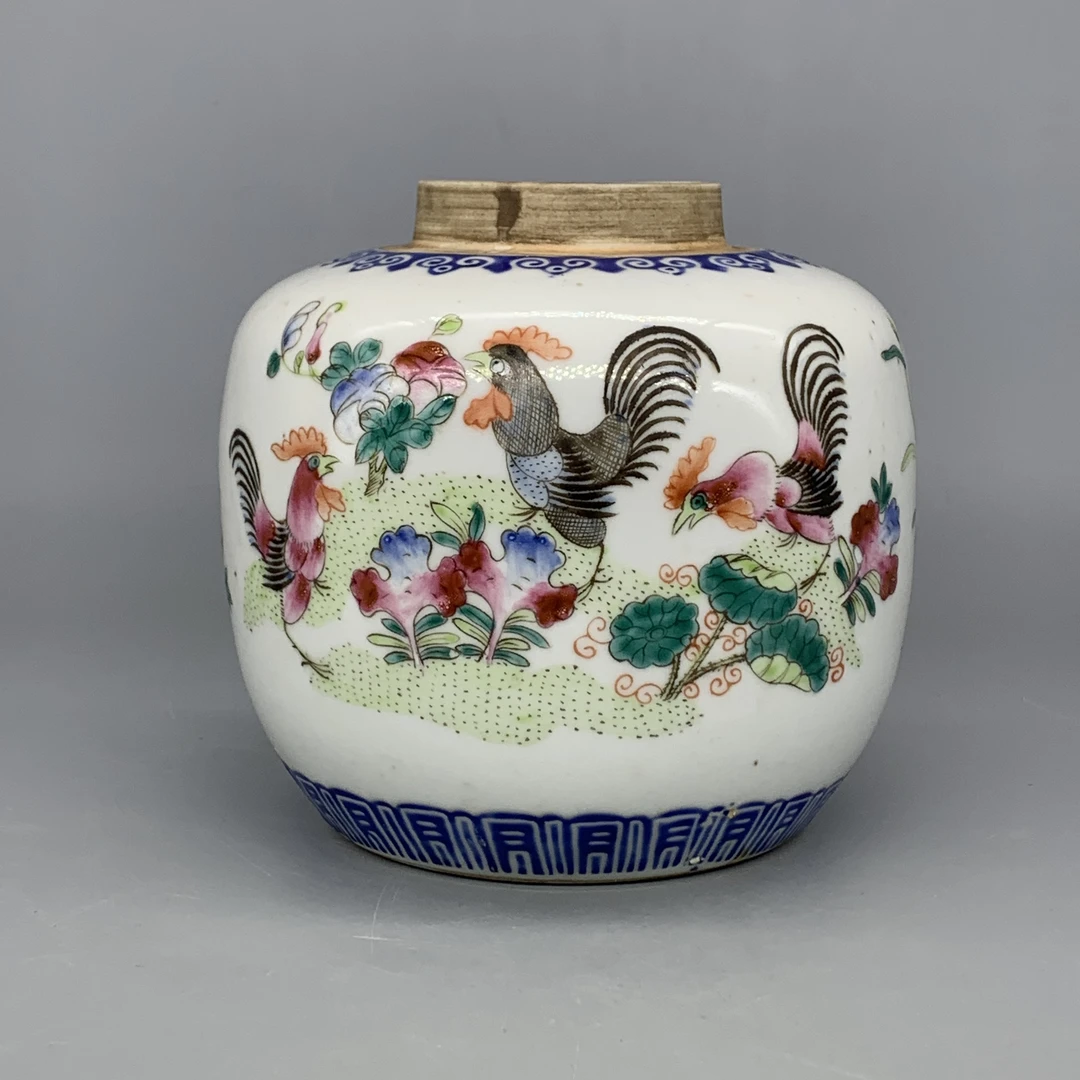 62511176*清同治粉彩大吉图罐/瓷器六/江苏省文物总店/MM