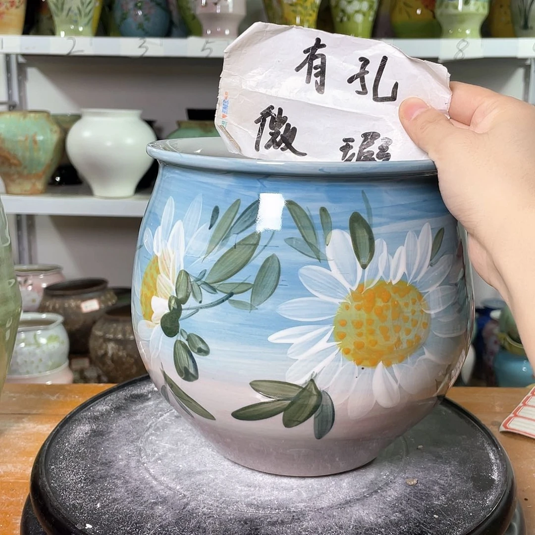 景德镇陶瓷花盆花器暇256