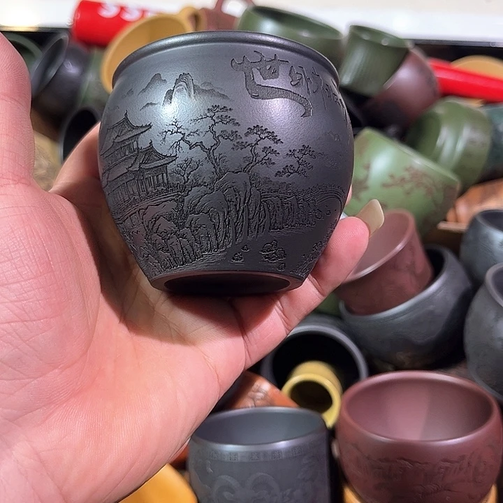 茶杯紫砂全手工紫砂主人杯