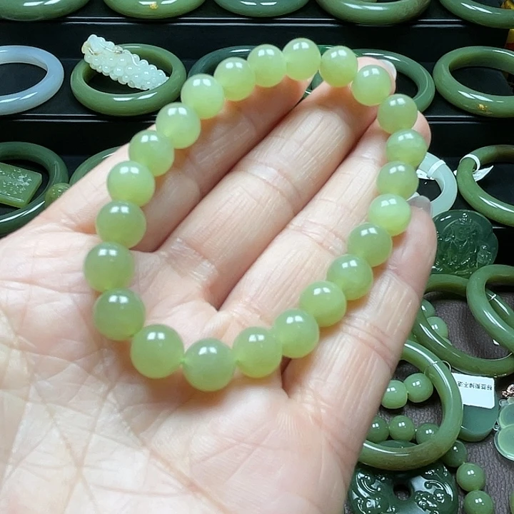 和田玉未镶嵌手链