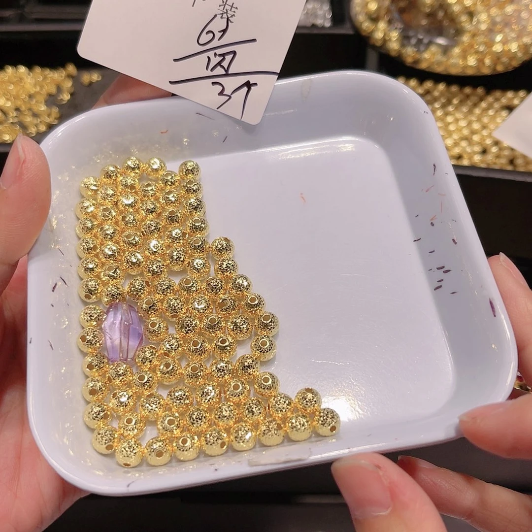 紫晶珠宝半成品银S925镀金镶嵌6