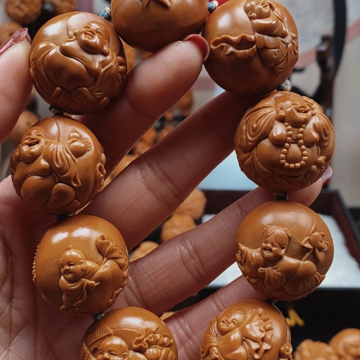 橄榄核手串/手链童子弥勒2.6