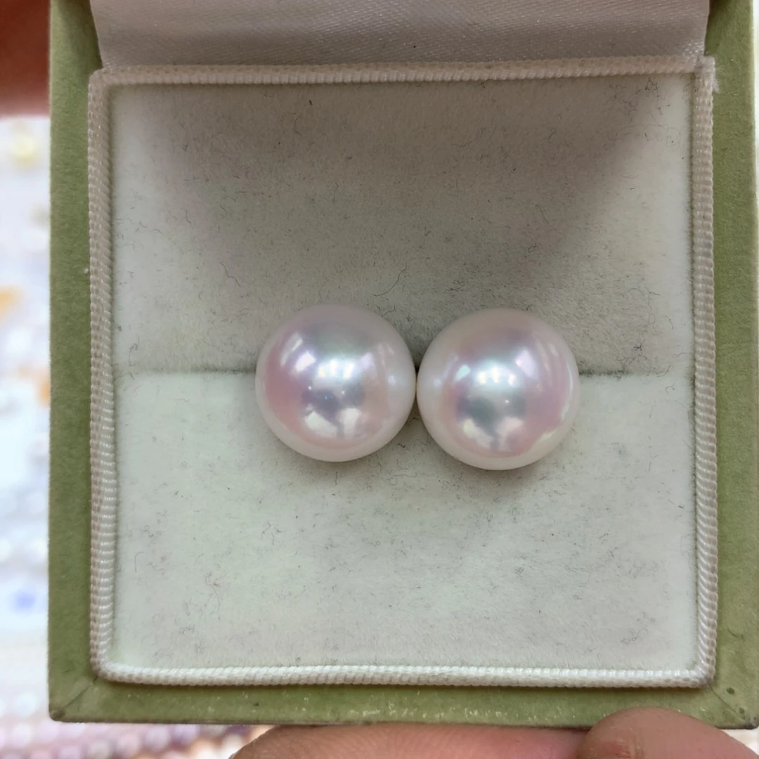 淡水珍珠耳饰银S925镶嵌瑶****1